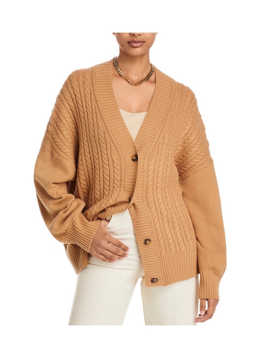 French Connection Babysoft cable knit cardigan